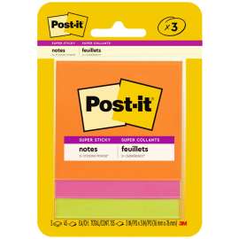 3M Post-it 3x3 Super Sticky Jewel Pop Coll. Notes