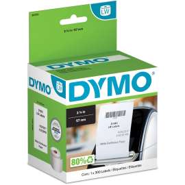 Dymo LabelWriters Continuous Roll Labels, 2 1/4" x 300 ft, 13.28 oz Basis Weight, 1 / Roll