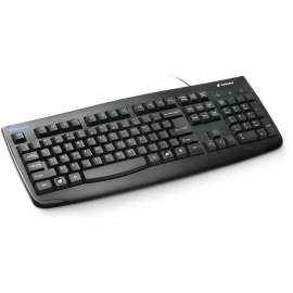 Kensington Pro Fit Washable Keyboard, PS/2, USB, 104 Keys, Black, Pack of 1