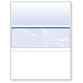 Standard Security Check, 11 Features, 8.5 x 11, Blue Marble Middle, 500/Ream