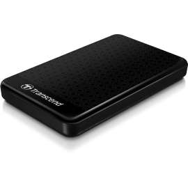 Transcend StoreJet 25A3 1 TB Portable Rugged Hard Drive, 2.5" External, SATA, Black, USB 3.0