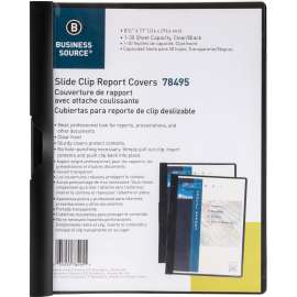 Bus. Source Patented Clip Vinyl Report Cover