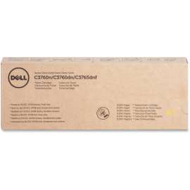 Dell Original Laser Toner Cartridge, Yellow, 1 Each, 9000 Pages