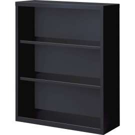 Lorell Fortress Series Black Steel Bookcase