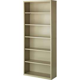 Lorell Fortress Series Putty Steel Bookcase