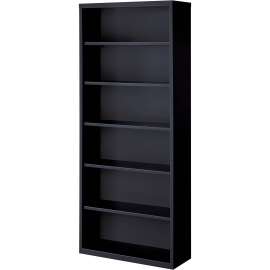 Lorell Fortress Series Black Steel Bookcase