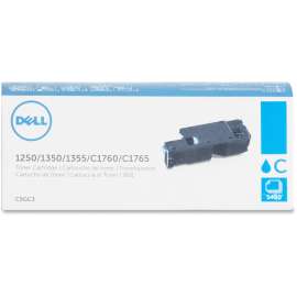 Dell Original Laser Toner Cartridge, Cyan, 1 Each, 1400 Pages