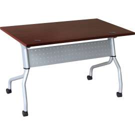 Lorell Mahogany Flip Top Training Table