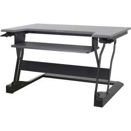 WorkFit-T Desktop Sit-Stand Workstation, 35w x 22d x 20h, Black
