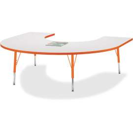 Jonti-Craft Berries Elementary Height Prism Edge Horseshoe Table