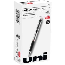 uniball 207 Gel Impact Retractable, Red, 1 Dozen