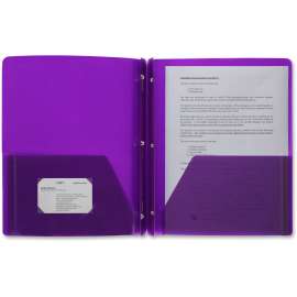Bus. Source 3-Hole Punched Poly Portfolios
