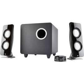 Cyber Acoustics Curve CA-3610 2.1 Speaker System, 30 W RMS, Control Pod