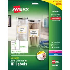 Avery Easy Align Self-Laminating ID Labels