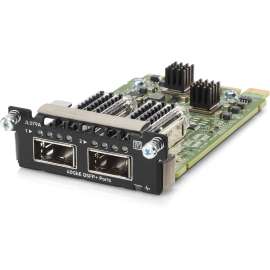 HPE Aruba 3810M 2QSFP+ 40GbE Module, For Data Networking, Optical NetworkOptical Fiber40 Gigabit Ethernet, 40GBase-X, 2 x Expansion Slots, QSFP+
