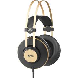 Harman AKG K92 Closed-Back Headphones - Stereo - Wired - 32 Ohm - 16 Hz 22 kHz - Gold Plated Connector - Over-the-head - Binaural - Circumaural - 9.84 ft Cable