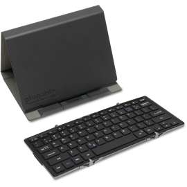 Plugable Foldable Bluetooth Keyboard Compatible with iPad, iPhones, Android, and Windows, Full-Size Multi-Device Keyboard, Wireless and Portable with Included Stand for iPad/iPhone (11.5 inches)