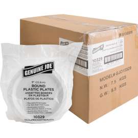 Genuine Joe Disposable Plastic Plates
