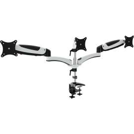 SIIG Triple Monitor Desk Mount, 13" to 24", 3 Display(s) Supported, 24" Screen Support, 52.80 lb Load Capacity