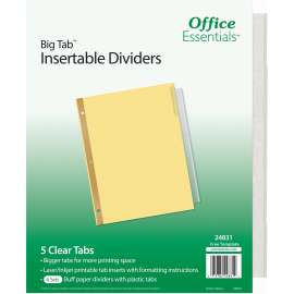 Avery® Office Essentials Big Tab Insertable Dividers