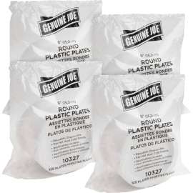 Genuine Joe Disposable Plastic Plates
