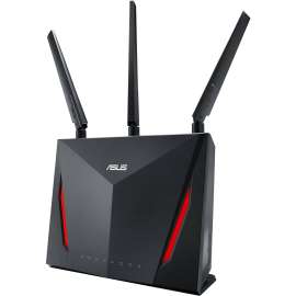 Asus AirMesh RT-AC86U Wi-Fi 5 IEEE 802.11ac Ethernet Wireless Router, 2.40 GHz ISM Band, 5 GHz UNII Band, 5 x Antenna(2 x Internal/3 x External), 362.50 MB/s Wireless Speed