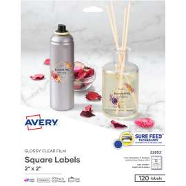 Avery Easy Peel Glossy Clear Labels