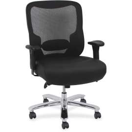 Lorell Big & Tall Mid-back Leather Guest Chair