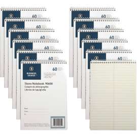 Bus. Source Green Tint Steno Notebook