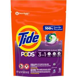 Tide PODS Detergent Packs, 35 Pods/Container, 4 Containers - 93127