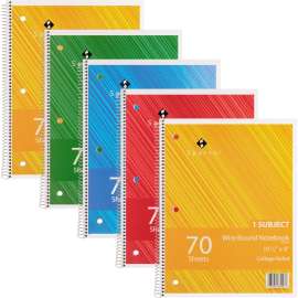Sparco Wire Bound College Ruled Notebook
