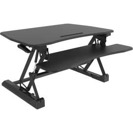 Amer EZriserPro Display Stand, 44.09 lb Load Capacity, 8.9" Height x 38.2" Width x 26" Depth, Desktop, Steel, Plastic, Wood