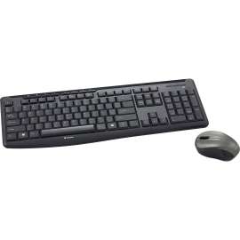 Verbatim Silent Wireless Mouse and Keyboard, Black, USB Wireless RF, Black, USB Wireless RF