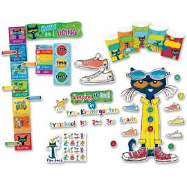 Teacher Created Res. Pete The Cat Bulletin Brd Set