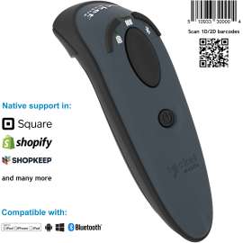 Socket Mobile DuraScan D740, Universal Barcode Scanner, Gray, Wireless Connectivity, 2 scan/s, 19.49" Scan Distance, 1D, 2D