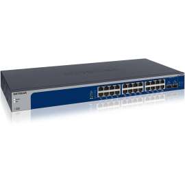 Netgear 24-Port 10-Gigabit/Multi-Gigabit Ethernet Smart Managed Plus Switch (XS724EM), 24 Ports, Manageable, 10 Gigabit Ethernet, 10GBase-T
