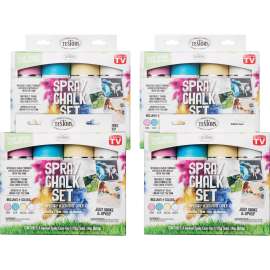 Rust-Oleum Testors 4-color Spray Chalk Set