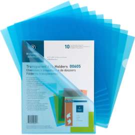 Bus. Source Transparent Poly File Holders