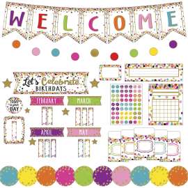 Teacher Created Res. Confetti Decor Bulletin Set