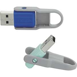 Verbatim - Store 'n' Flip™ 32 GB Assorted Color USB 2.0 Flash Drive (2 per Pack)