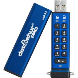 iStorage datAshur PRO 4GB USB 3.2 (Gen 1) Type A Flash Drive, 4 GB, USB 3.2 (Gen 1) Type A, 169 MB/s Read Speed, 135 MB/s Write Speed