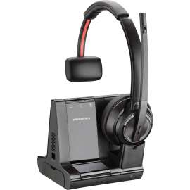 Poly Plantronics Savi 8200 Series Wireless Dect Headset System, Mono, Wireless, Bluetooth/DECT 6.0, 590.6 ft