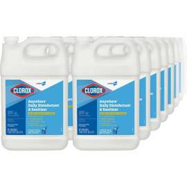 CloroxPro Anywhere Daily Disinfectant and Sanitizing Bottle, Translucent, 72/Bundle
