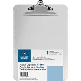 Bus. Source Spring Clip Plastic Clipboard