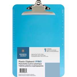 Bus. Source Spring Clip Plastic Clipboard