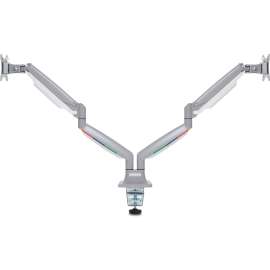 Kensington SmartFit Mounting Arm for Monitor - Silver Gray - 2 Display(s) Supported - 32" Screen Support - 39.60 lb Load Capacity - 75 x 75, 100 x 100 - 1 / Box