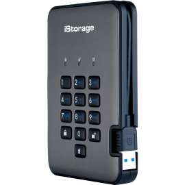 iStorage diskAshur PRO2 2 TB Portable Rugged Solid State Drive, 2.5" External, TAA Compliant, Thin Client Device Supported, USB 3.2 (Gen 1) Type A