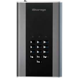 iStorage diskAshur DT2 4 TB Desktop Hard Drive, 3.5" External, TAA Compliant, Thin Client Device Supported, USB 3.2 (Gen 1) Type A