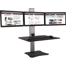 Victor Electric Triple Monitor Standing Desk
