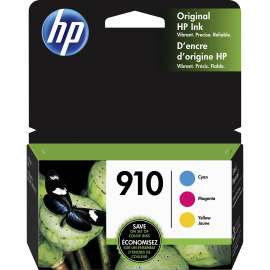 HP 910, (3YN97AN) 3-Pack Cyan/Magenta/Yellow Original Ink Cartridges
